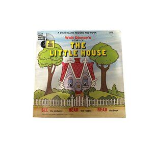 Walt Disneys Story Of The Little House Book & Record Set 33 1/3 RPM 24 Pages